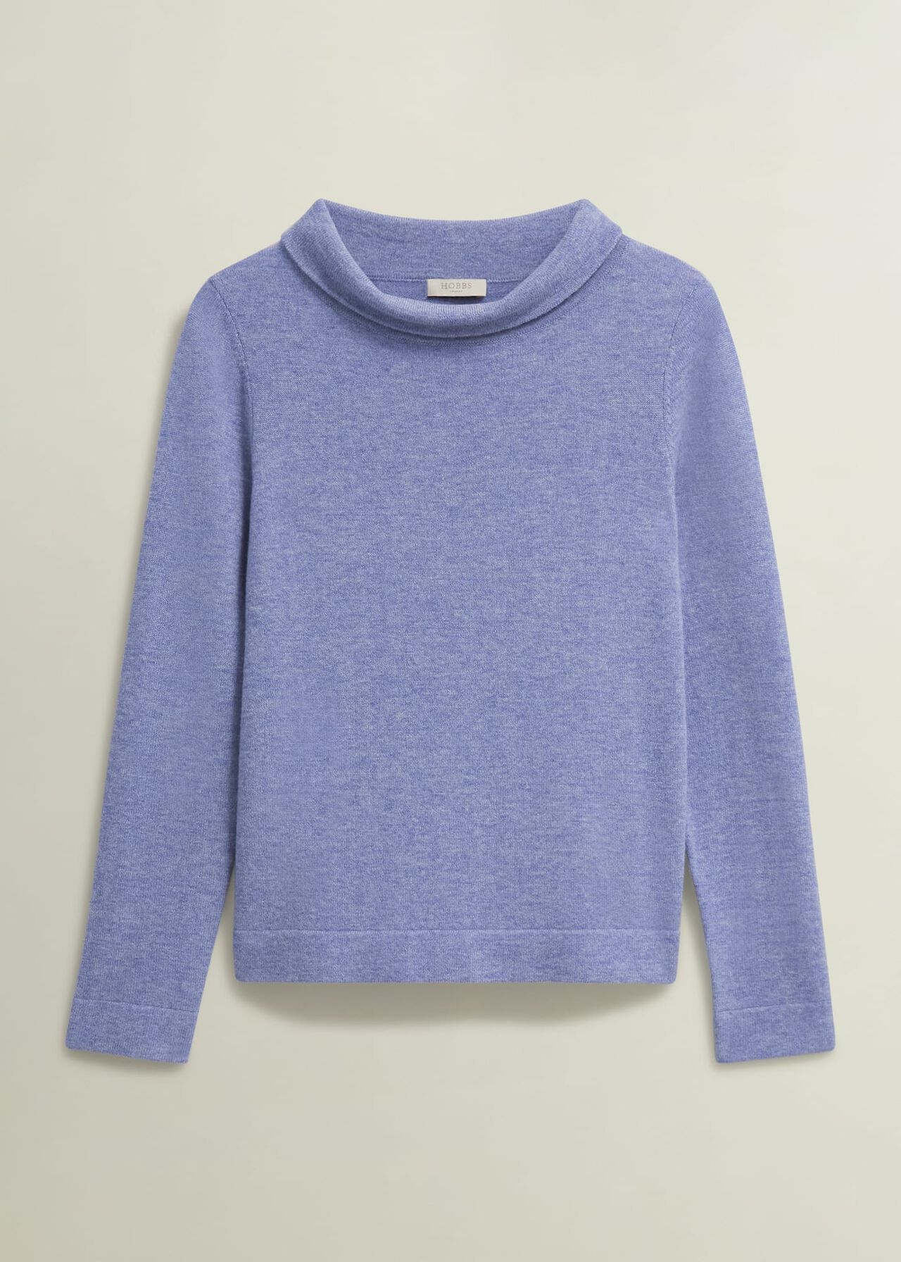 Audrey Wool Cashmere Sweater, Blue Marl, hi-res