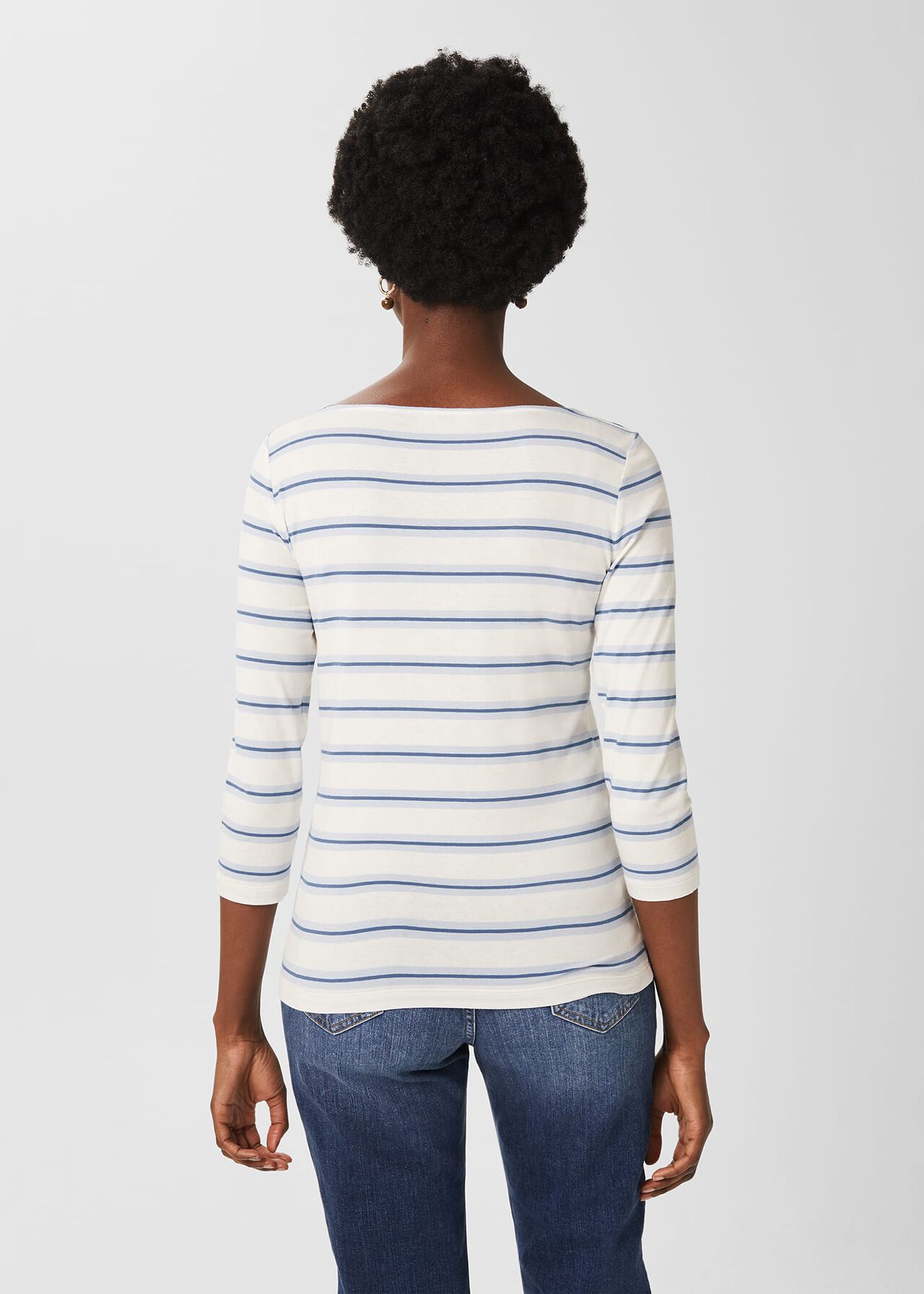 Sonya Striped Top, Blue Multi, hi-res