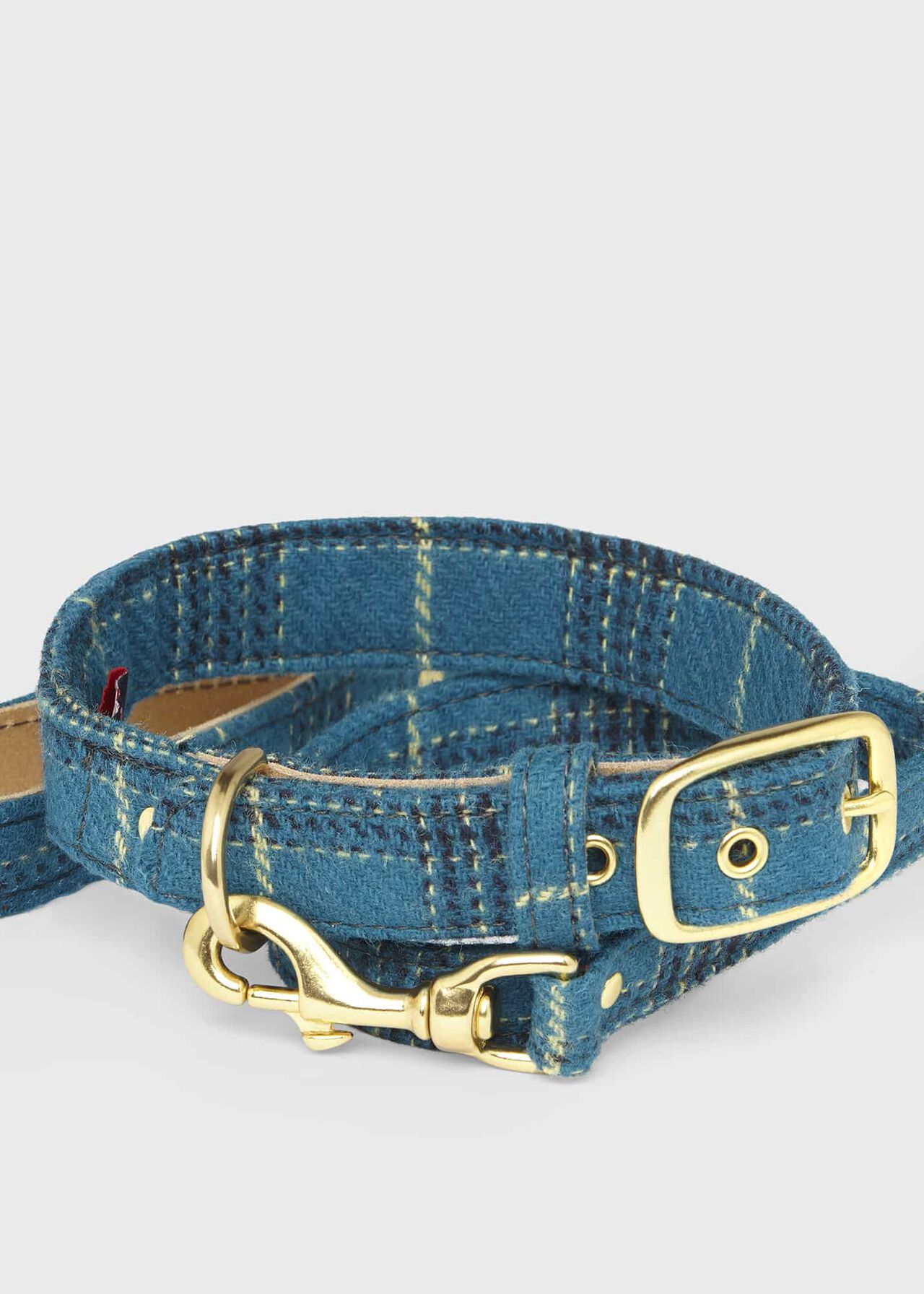 Tweed Dog Collar, Green Multi, hi-res