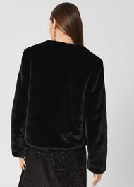 Florence Fur Coat, Black, hi-res