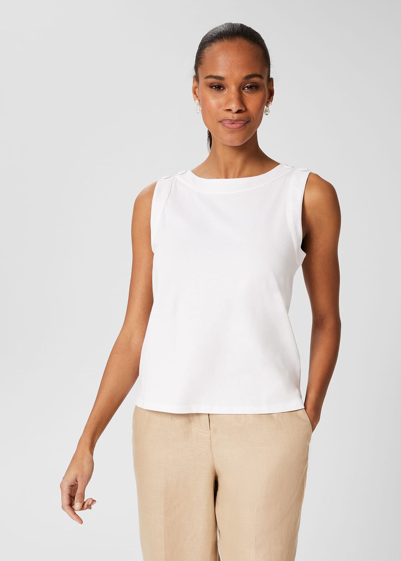 Maddy Vest, White, hi-res