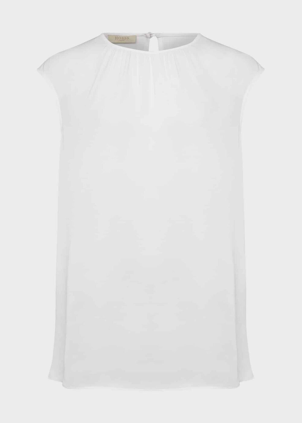 Violetta sleeveless Blouse, Ivory, hi-res