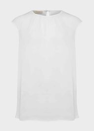 Violetta sleeveless Blouse, Ivory, hi-res