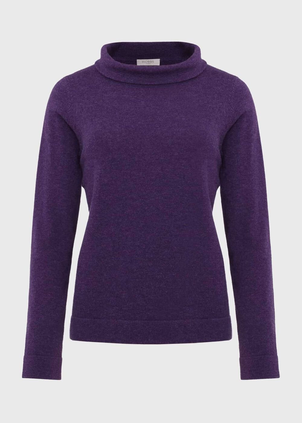 Audrey Wool Cashmere Jumper, Rich Purple, hi-res