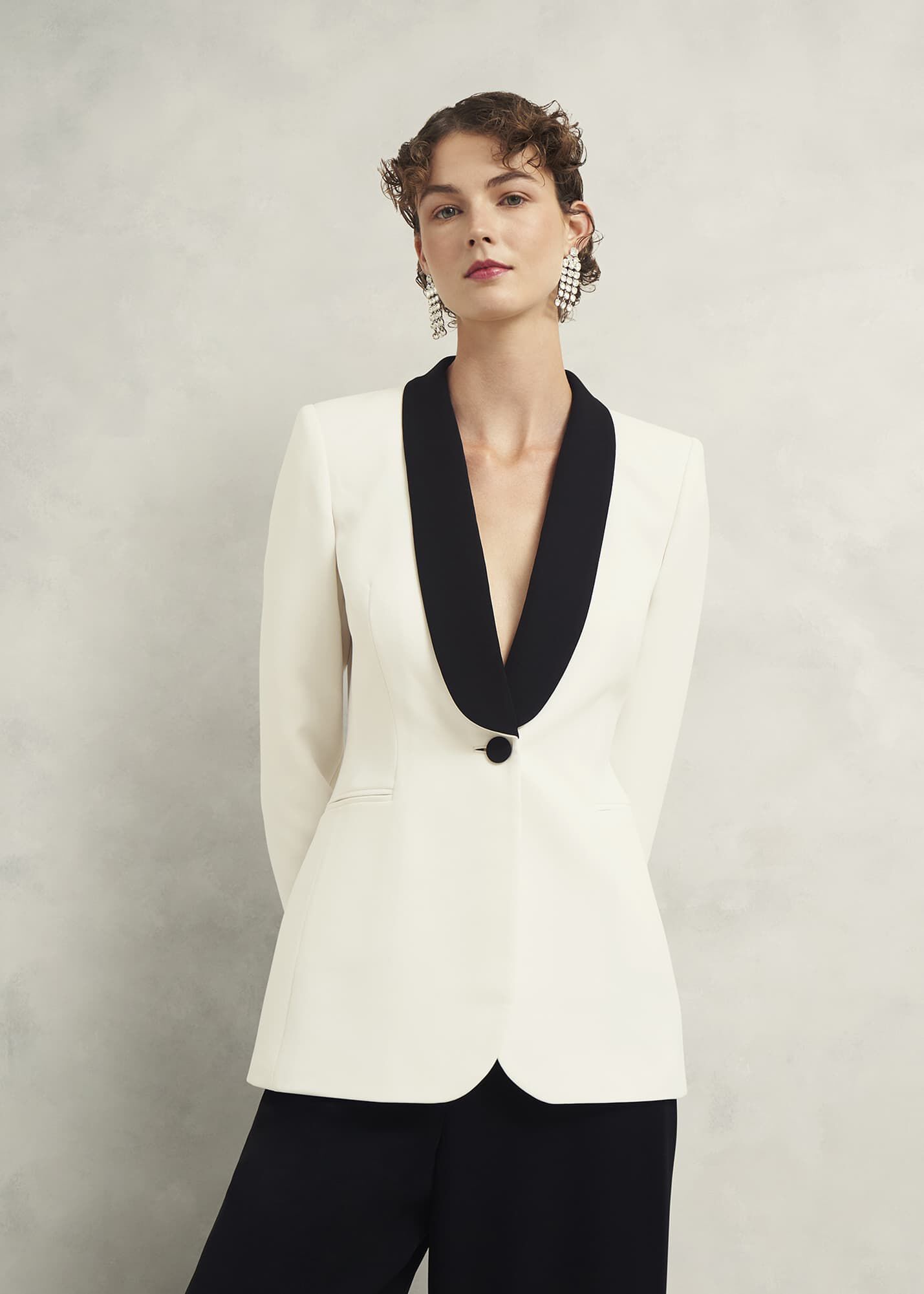 Navy occasion jacket ladies shop