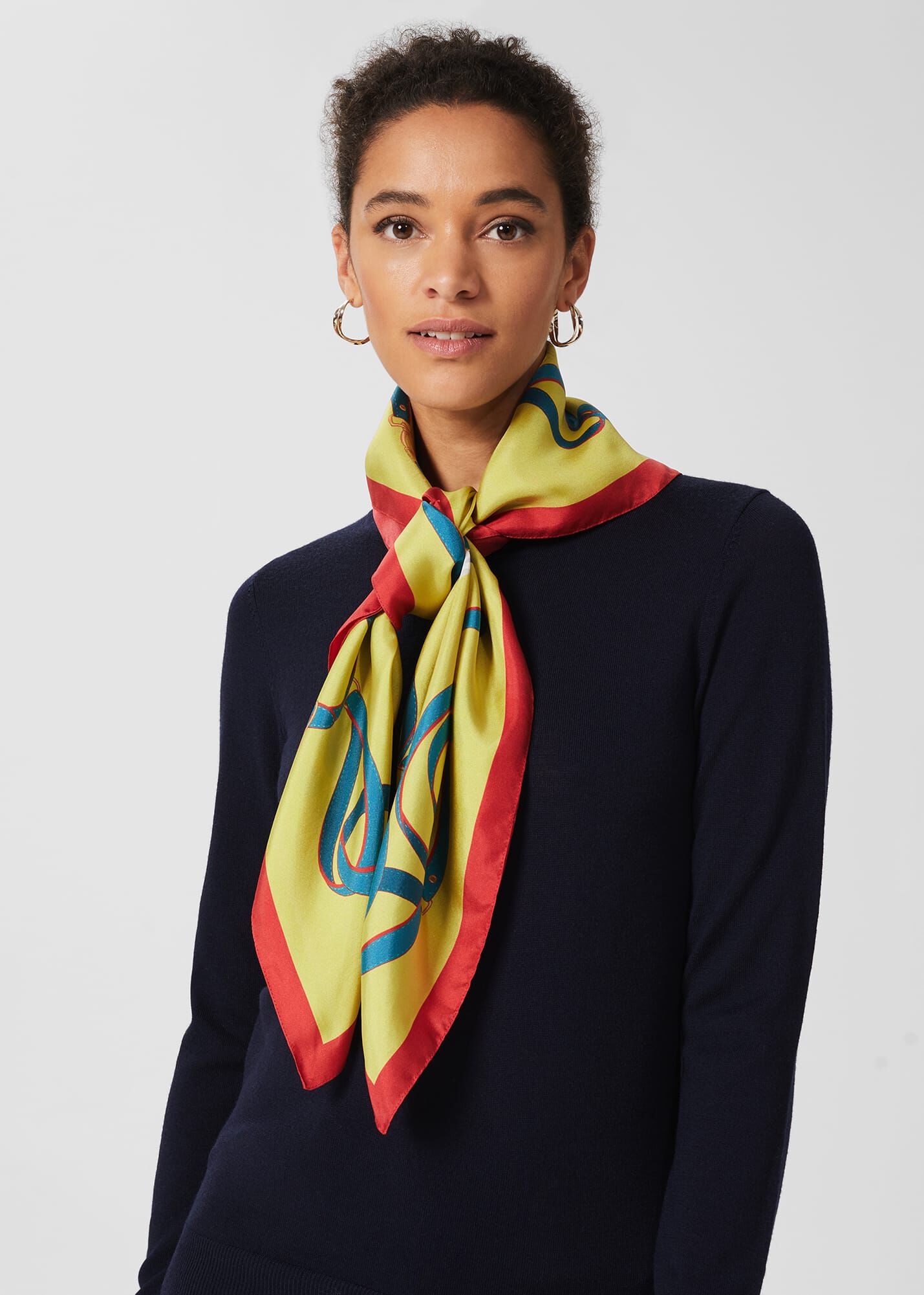 Hobbs silk top scarf