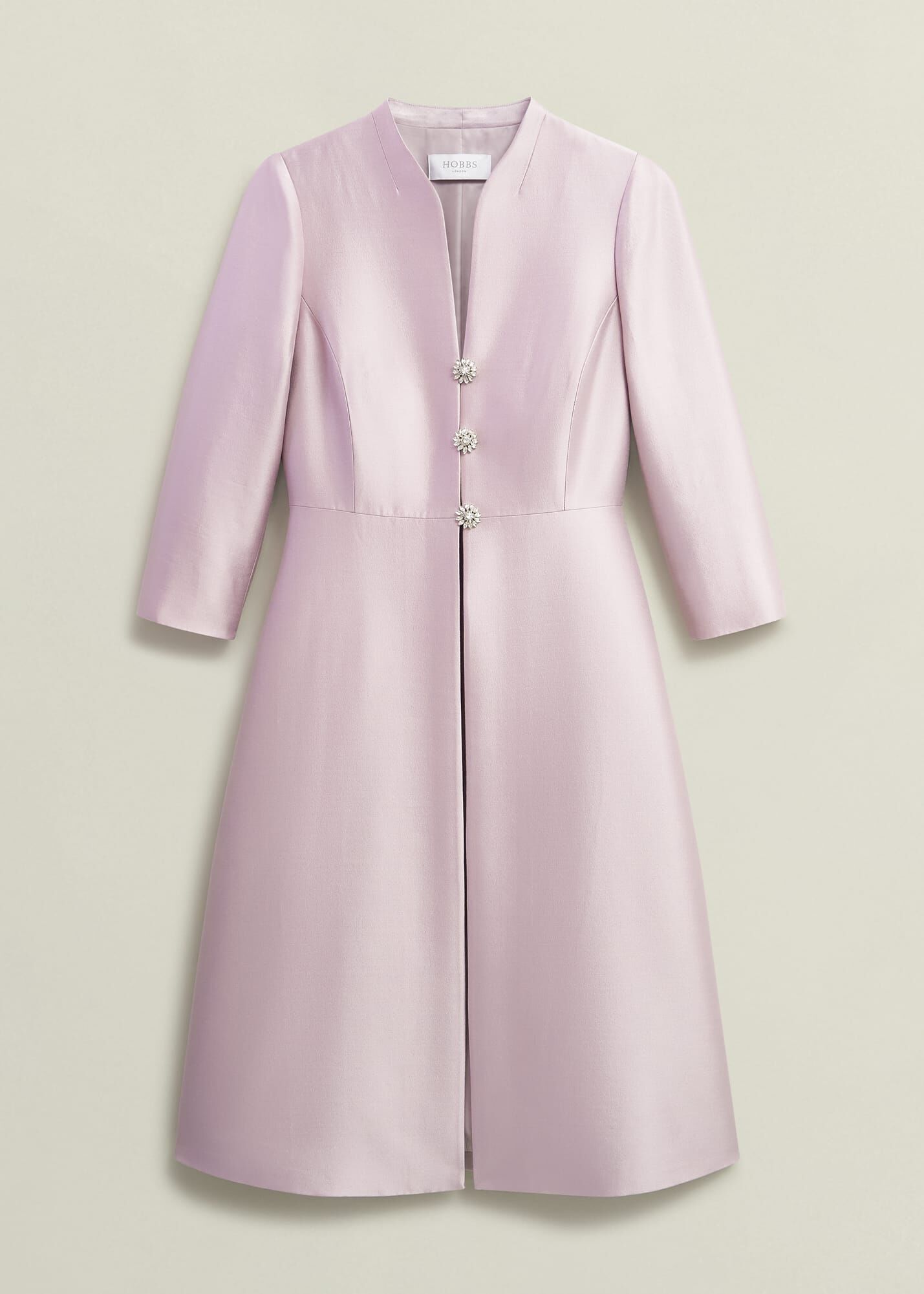 Rhea Wool Silk Coat | Hobbs UK |