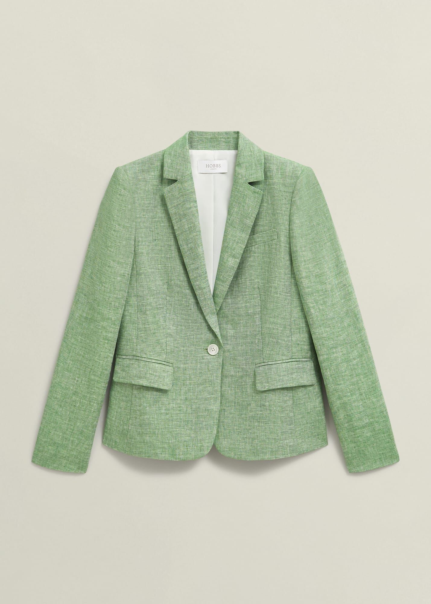 【Hobbs London】UK発 Blake リネン ジャケット Laurel Green Blake Linen Jacket | Hobbs US |