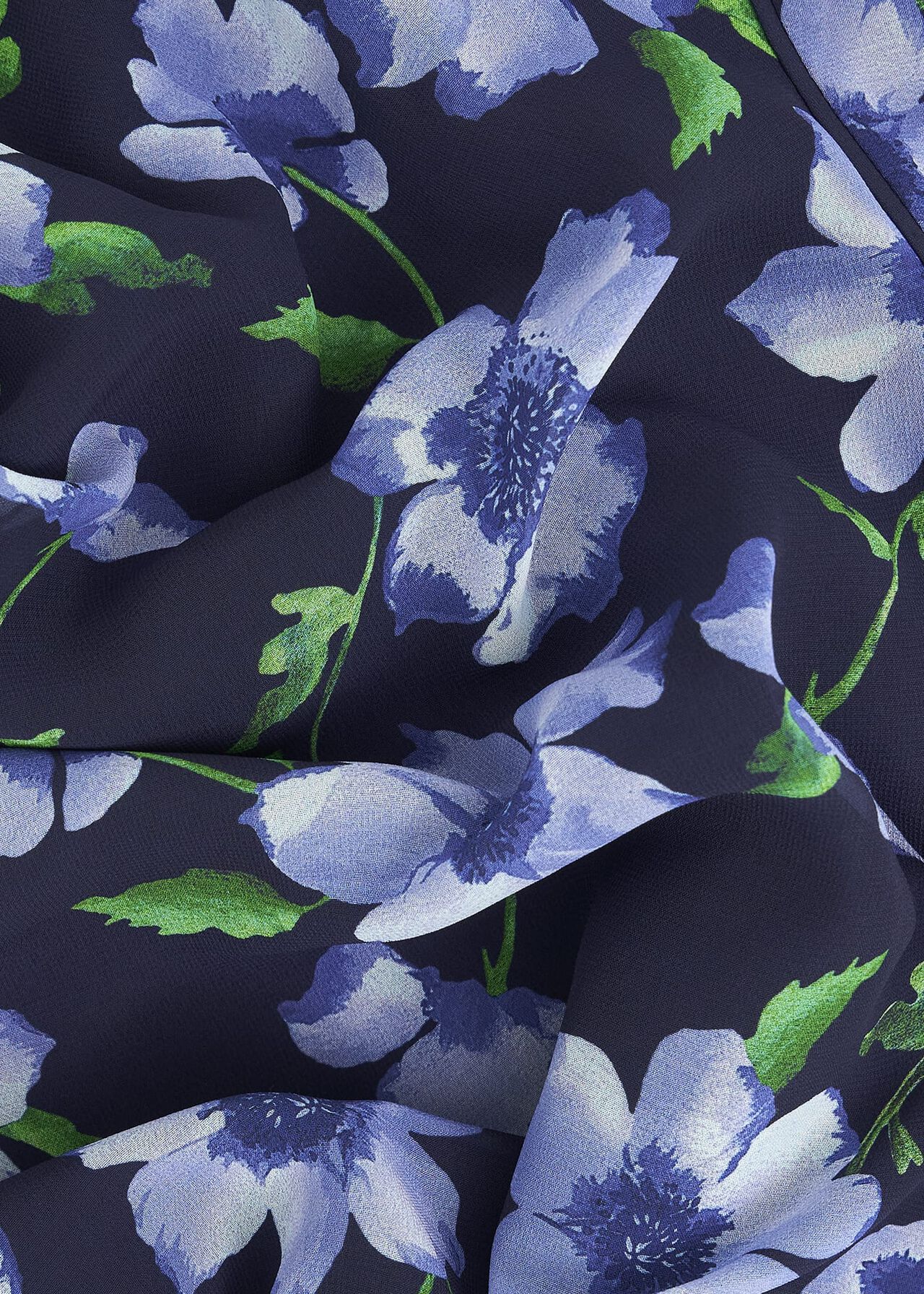 Carly Floral Printed Midi Dress, Midnight Multi, hi-res