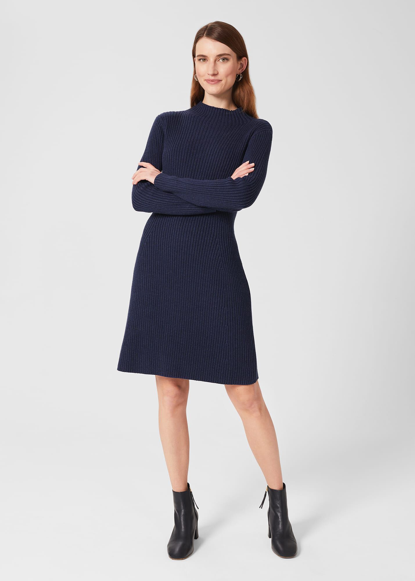 Navy deals knit dress