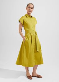 Roxie Shirt Dress, Light Olive, hi-res
