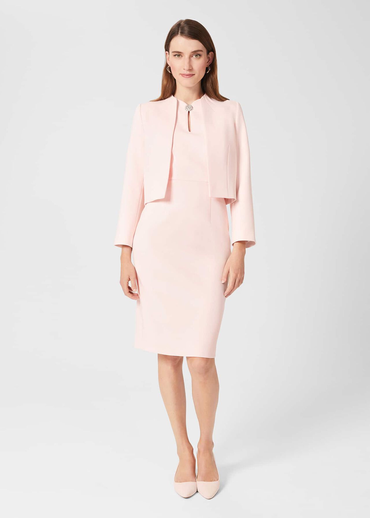 Ana Shift Dress, Pale Pink, hi-res