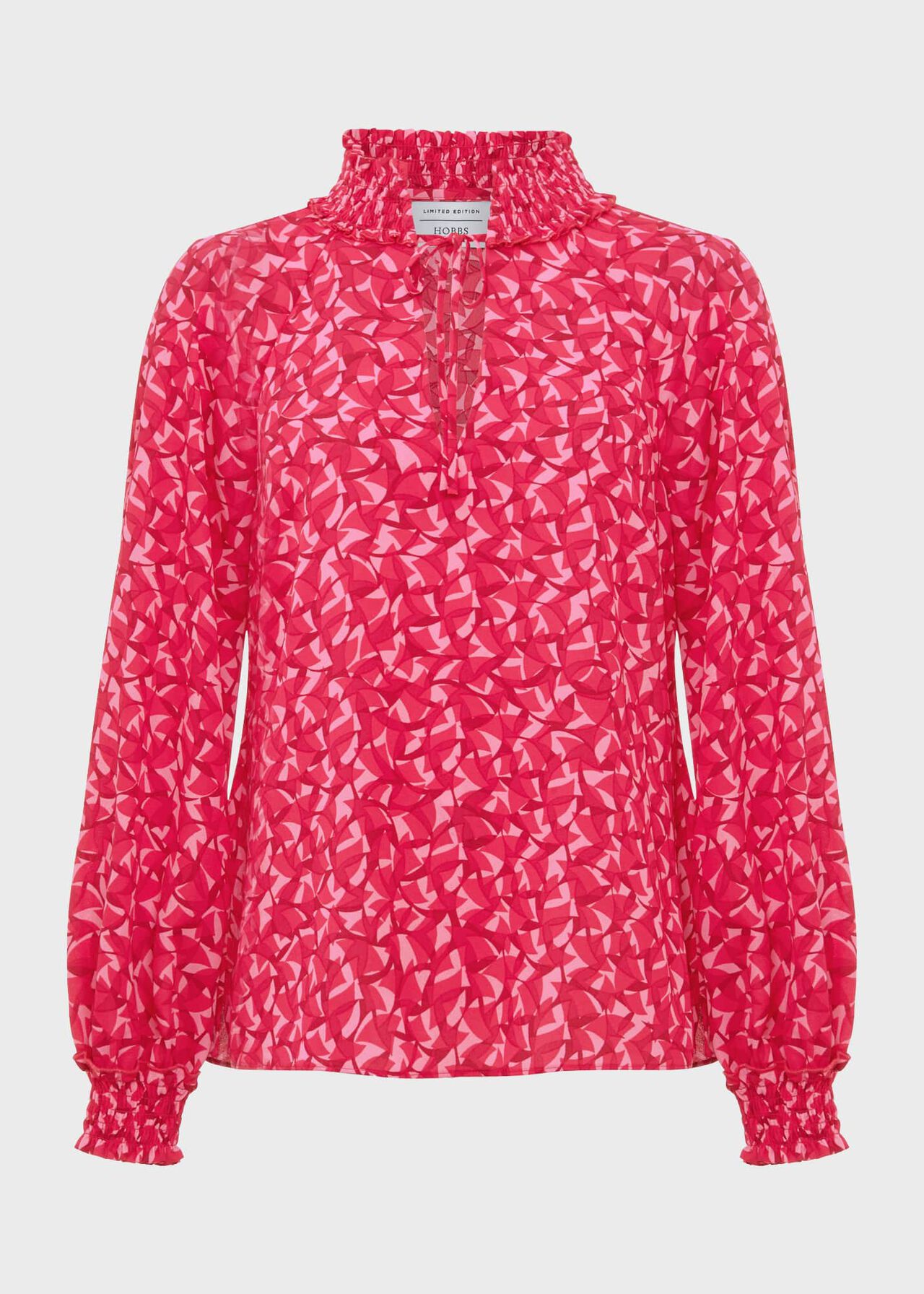 Kennedy Print Blouse, Pink Multi, hi-res