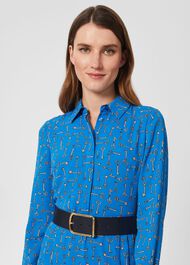 Cassidy Wide Belt, Navy, hi-res