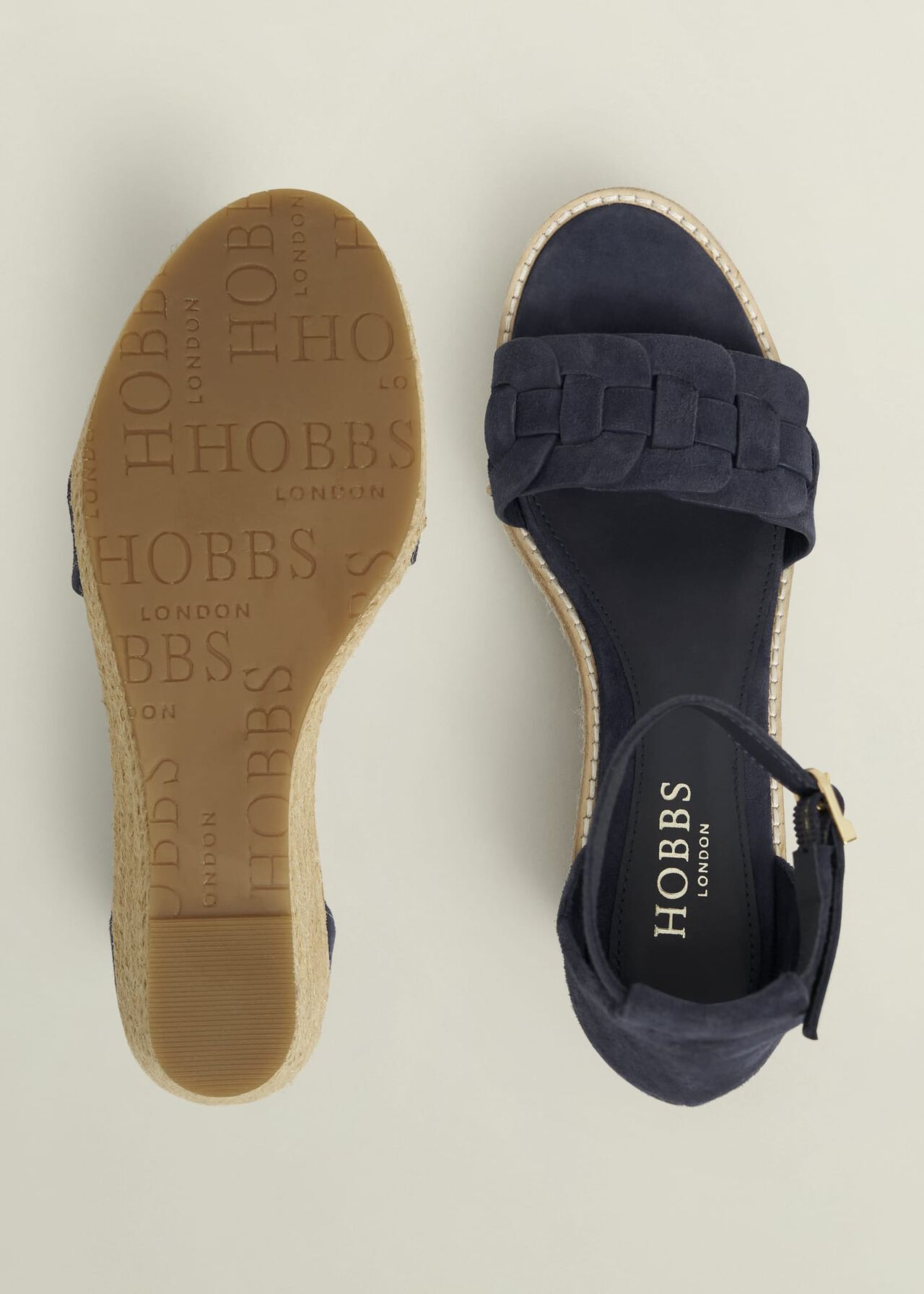 Francis Suede Espadrilles, Hobbs Navy, hi-res