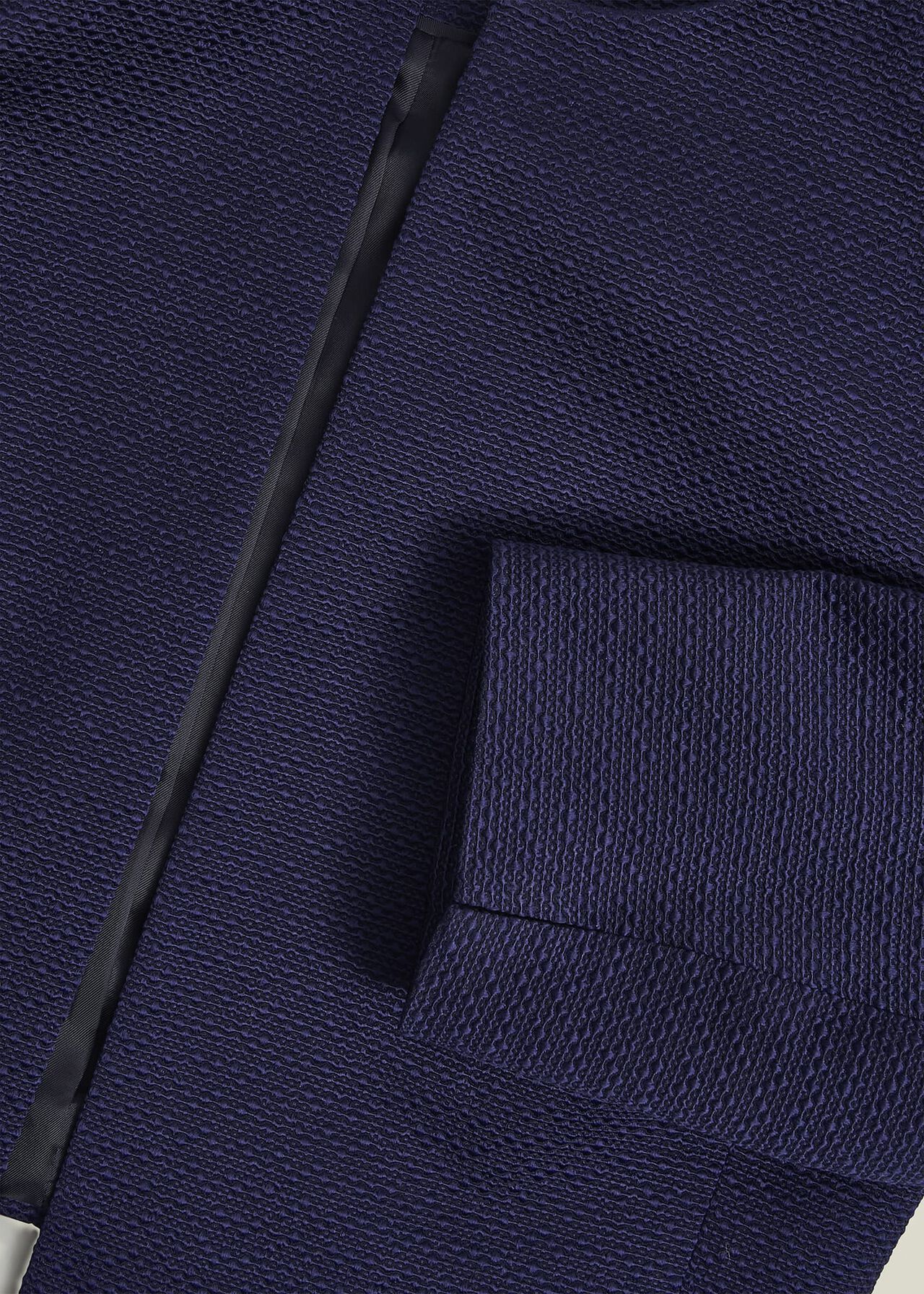 Elize Textured Jacket, Midnight Navy, hi-res