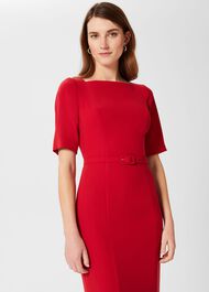 Abigail Dress, Red, hi-res