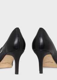 Amelia Court Shoes, Black, hi-res