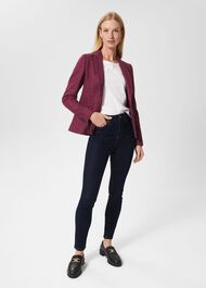 Petite Blake Wool Jacket, Purple Multi, hi-res