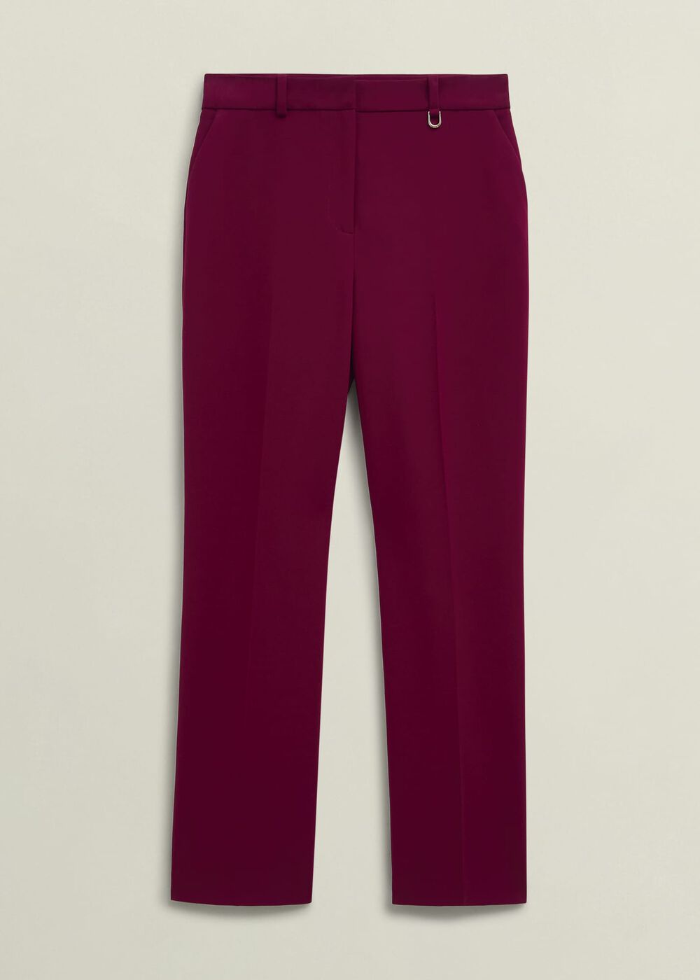 Mabel Straight Trousers, Beryl Red, hi-res