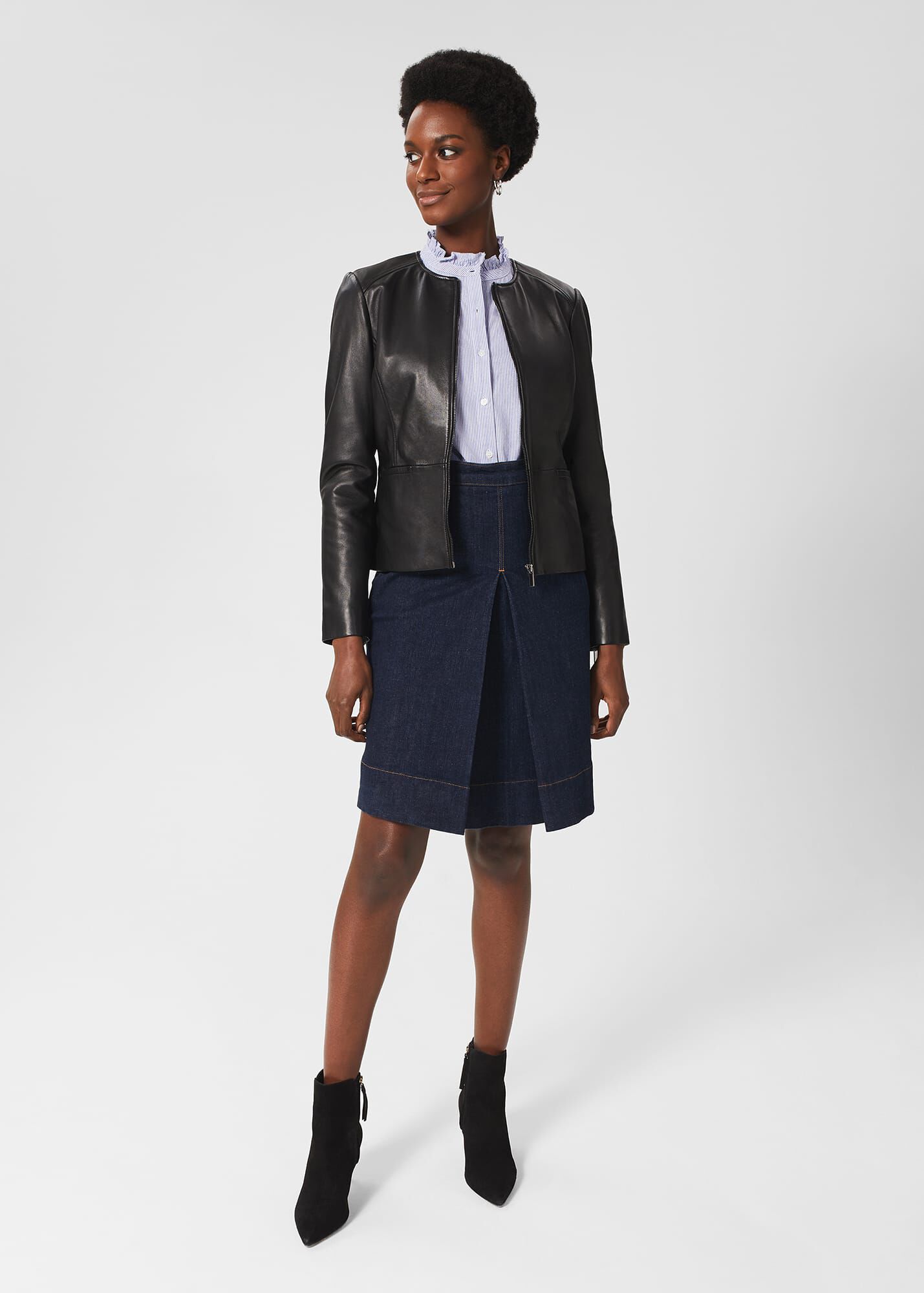 Ruth Denim Skirt Hobbs ROW