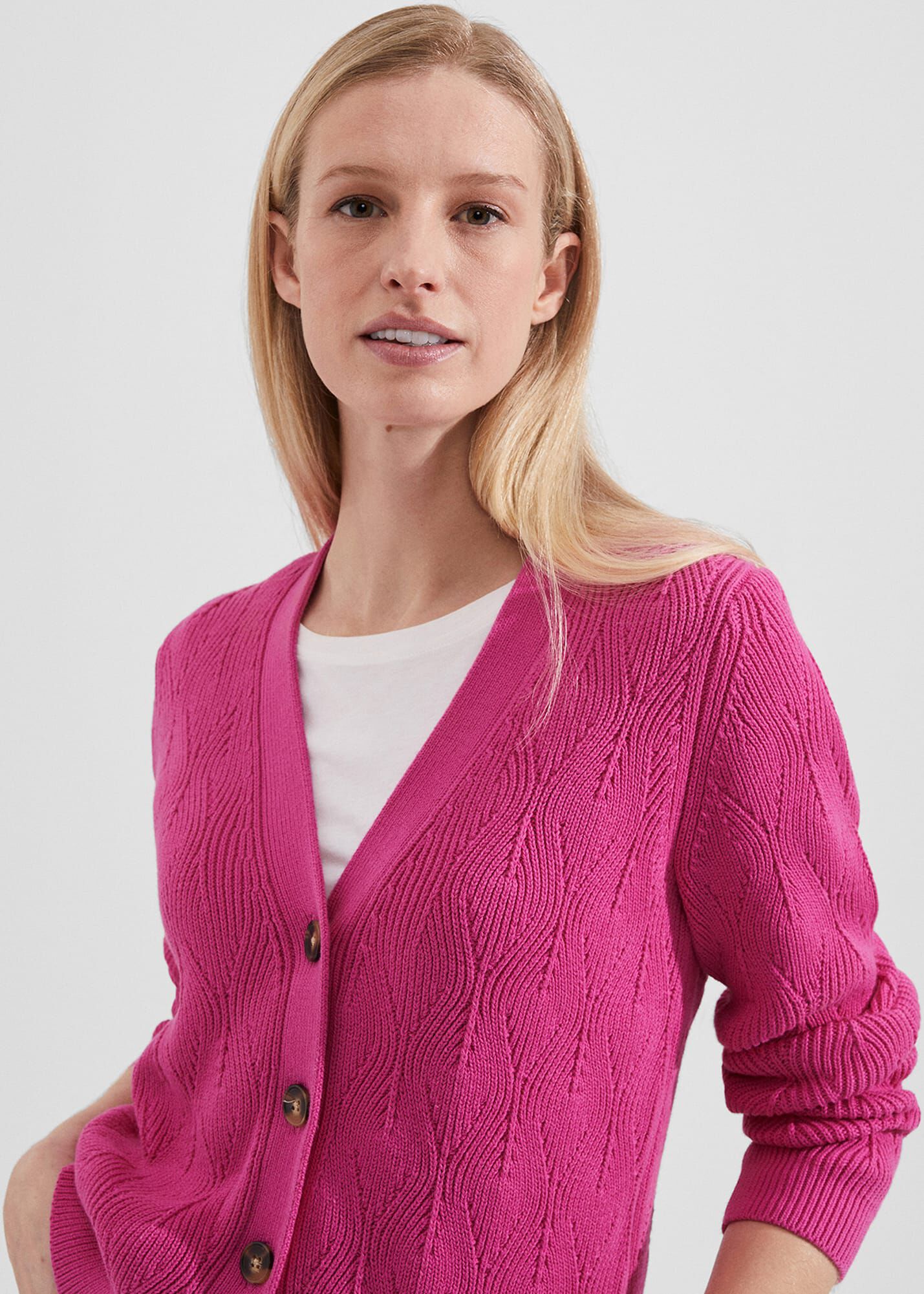 Hobbs pink cardigan outlet