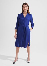 Sara Shirt Dress, Deep Blue, hi-res