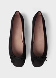 Prior Suede Ballerinas, Black, hi-res