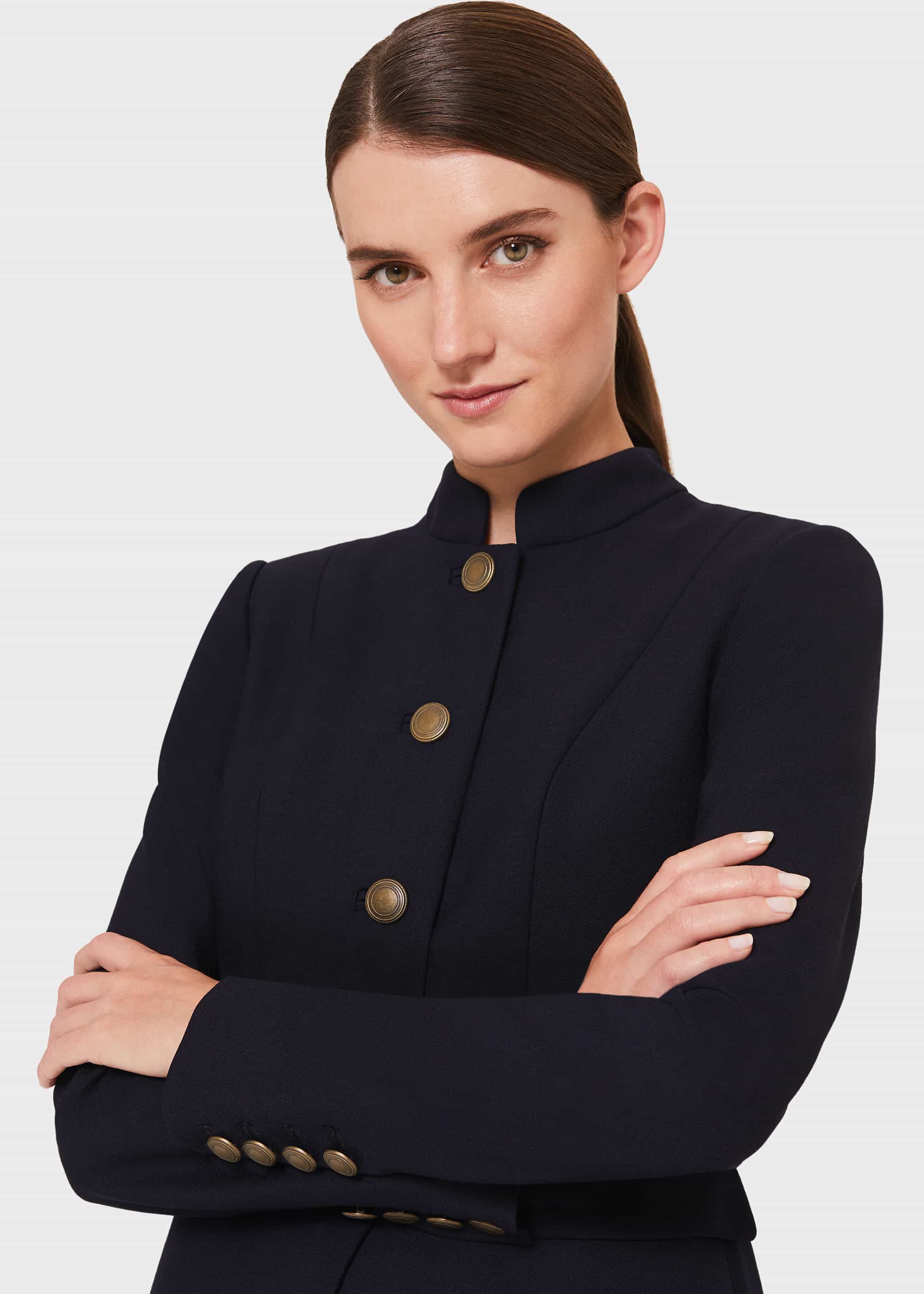 Angelica Wool Blend Military Jacket