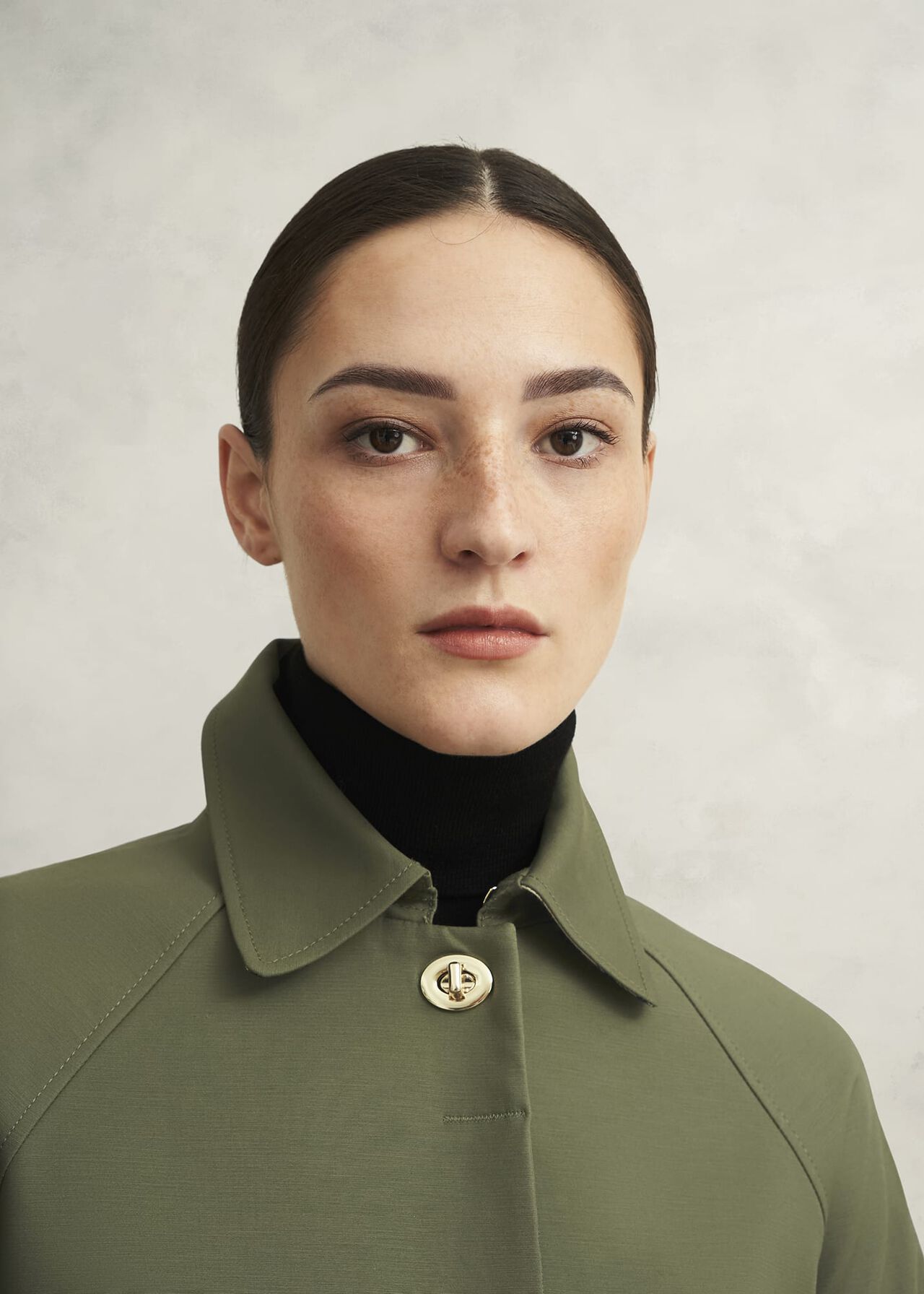 Vivienne Shower Resistant Trench Coat, Olive Green, hi-res