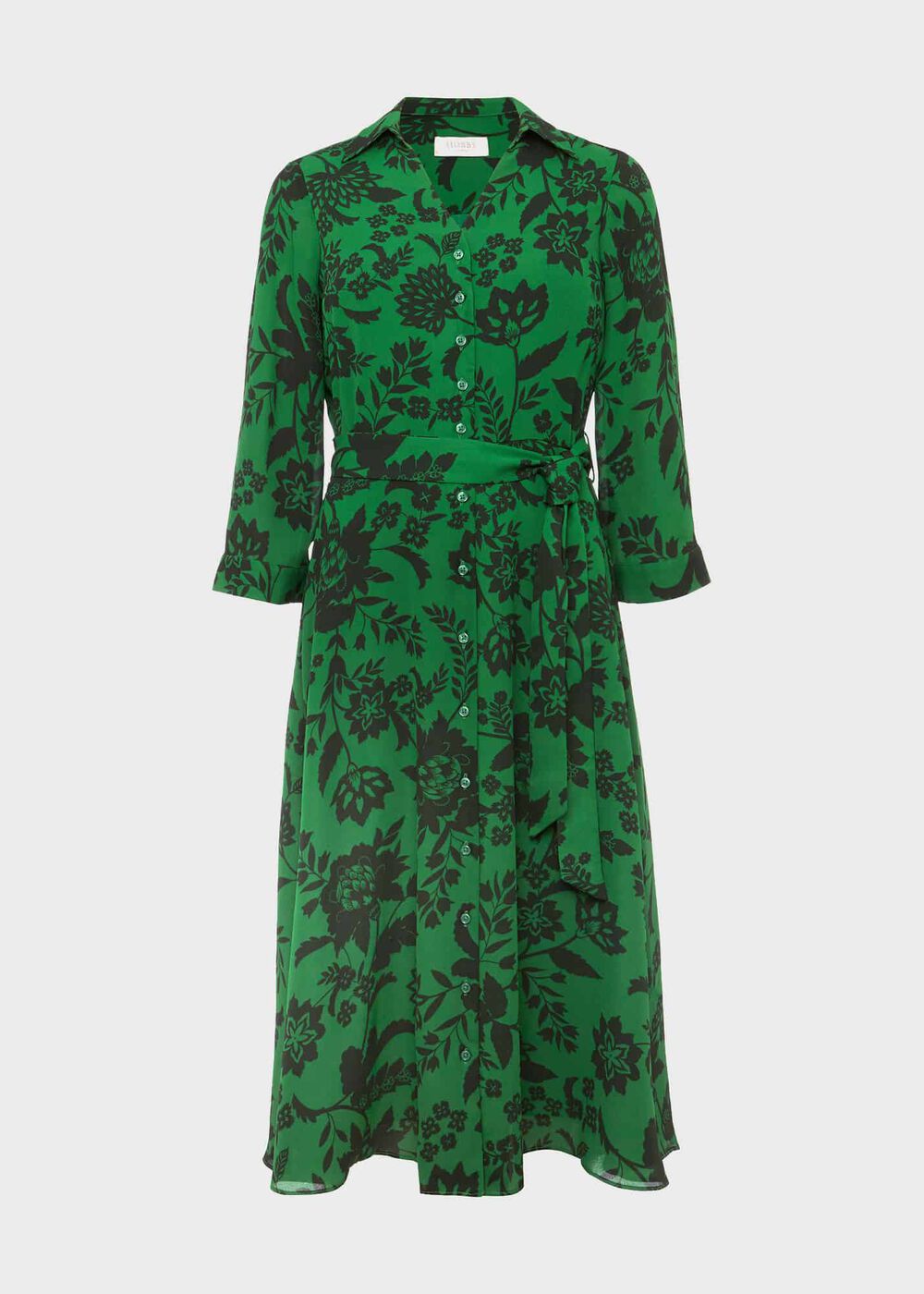 Dalia Floral Fit And Flare Dress, Apple Artichoke, hi-res