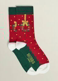 Christmas Socks, Red Multi, hi-res