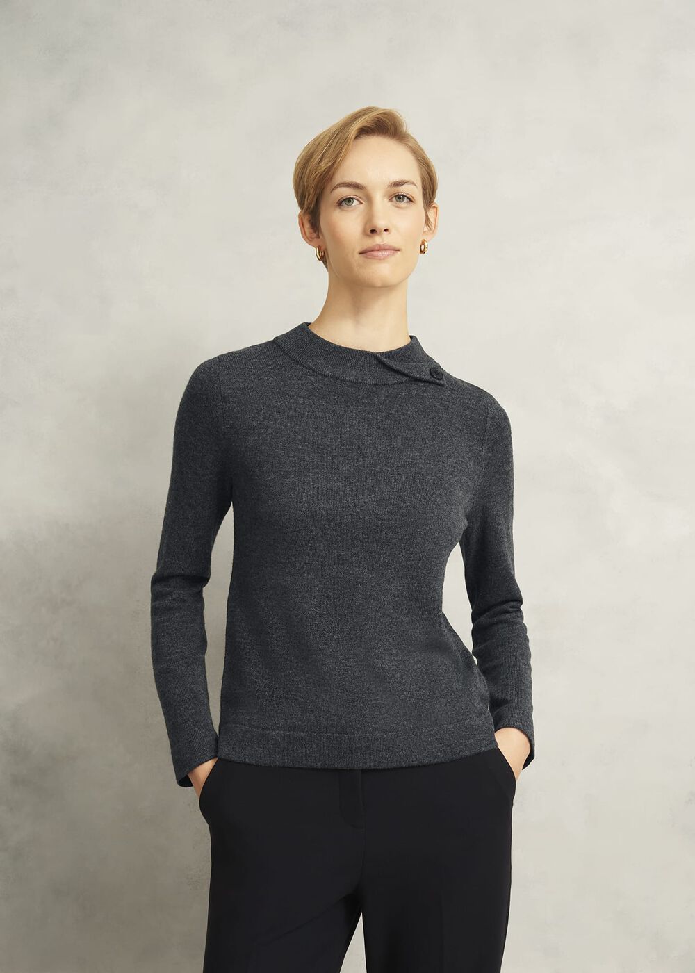 Talia Sweater, Charcoal Grey, hi-res