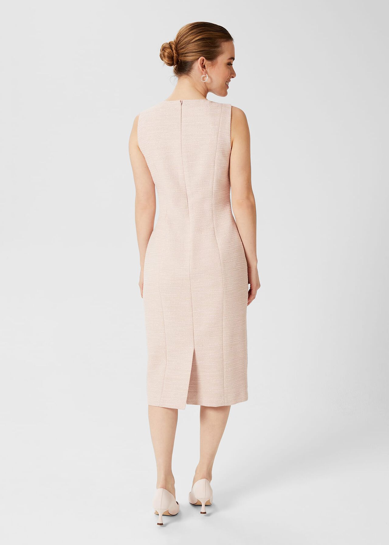 Petite Amelie Dress, Oyster, hi-res