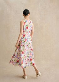 Petite Carly Floral Dress, Ivory Multi, hi-res