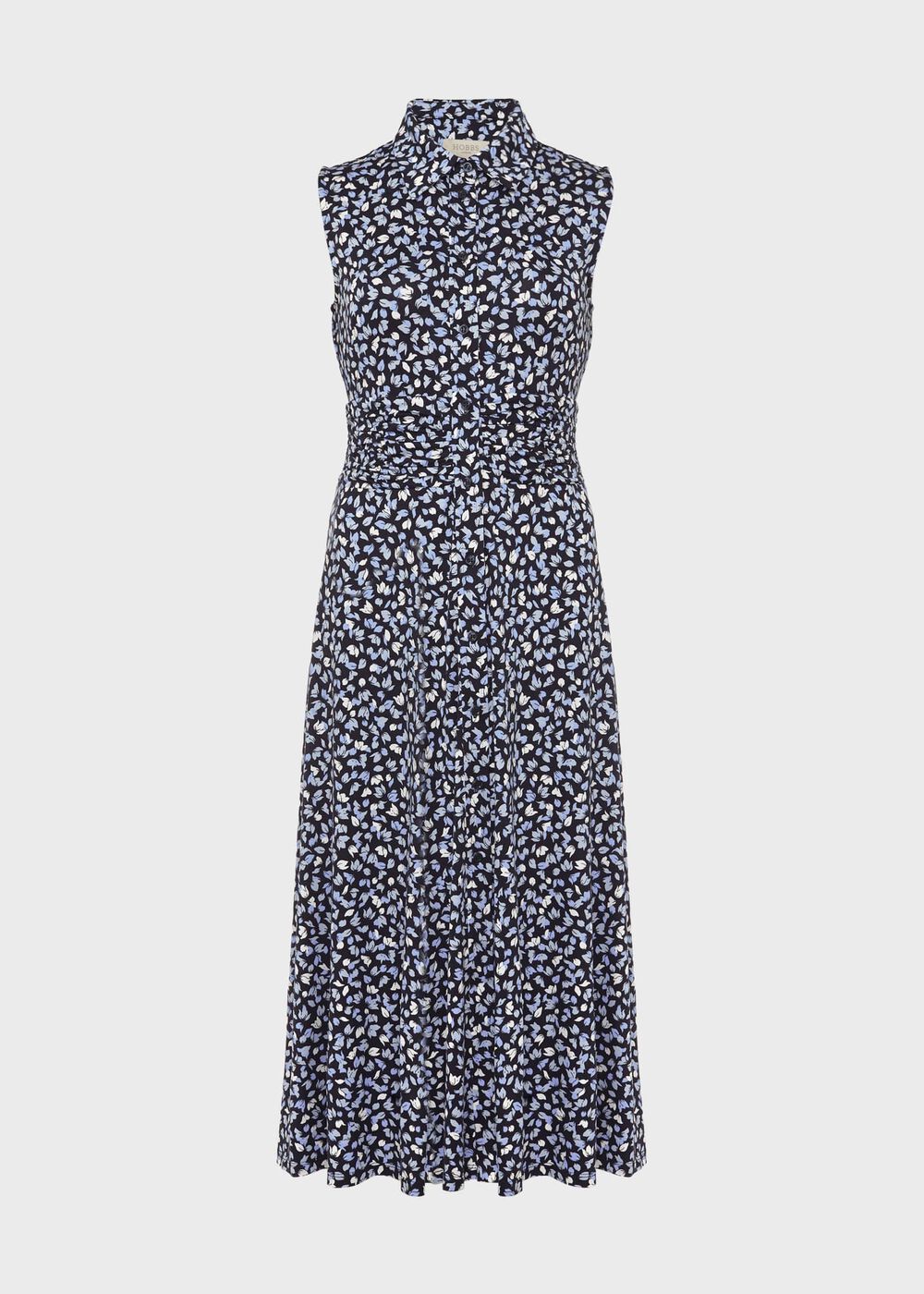 Agnes Sleeveless Jersey Dress, Navy Multi, hi-res