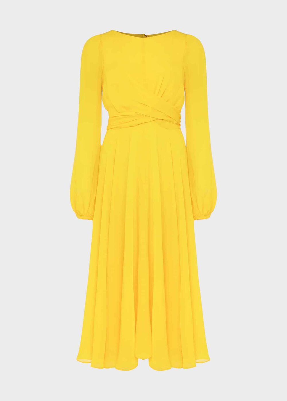 Sadie Fit And Flare Dress, Yellow, hi-res