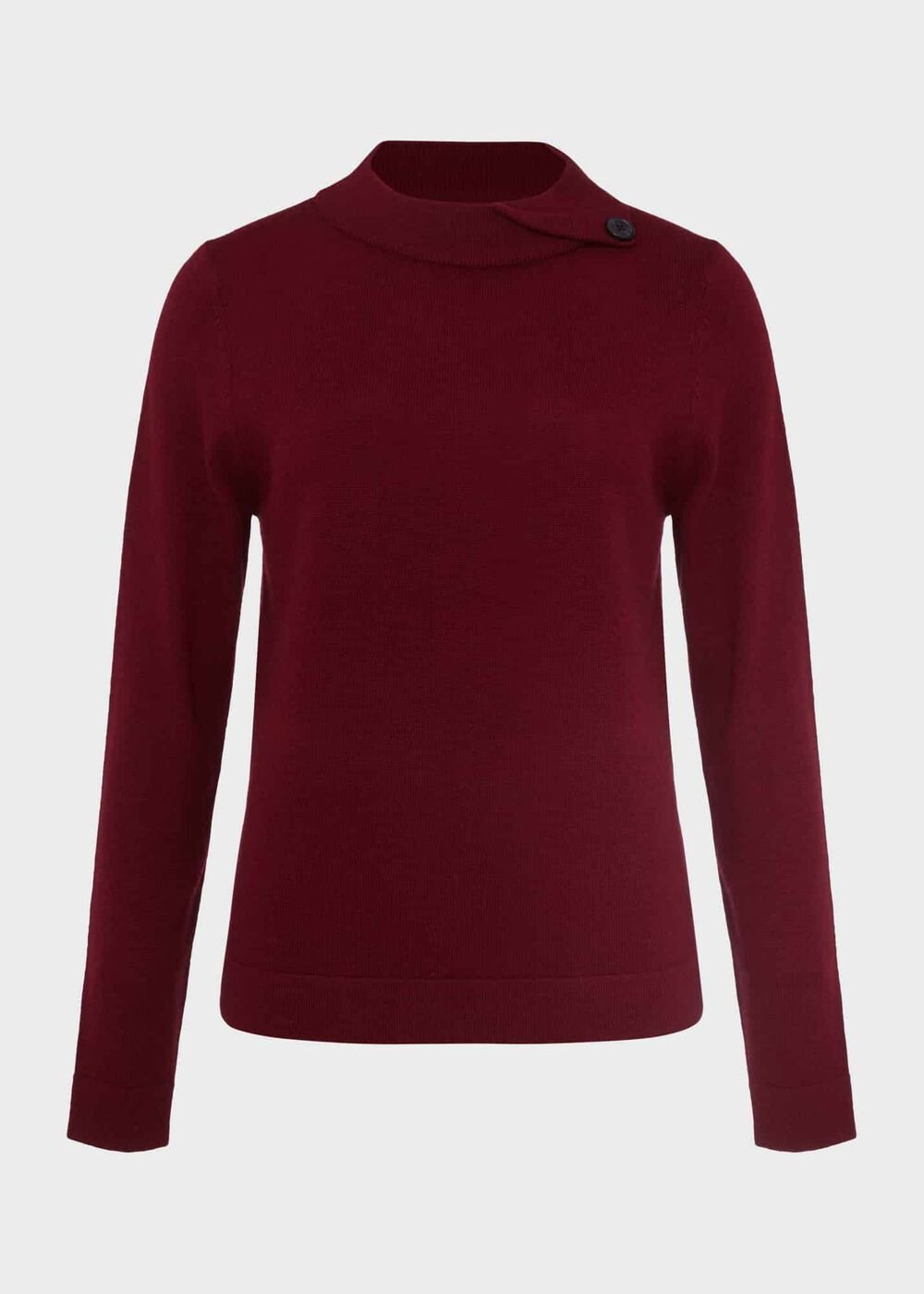 Talia Wool Cashmere Jumper, Wine Red, hi-res