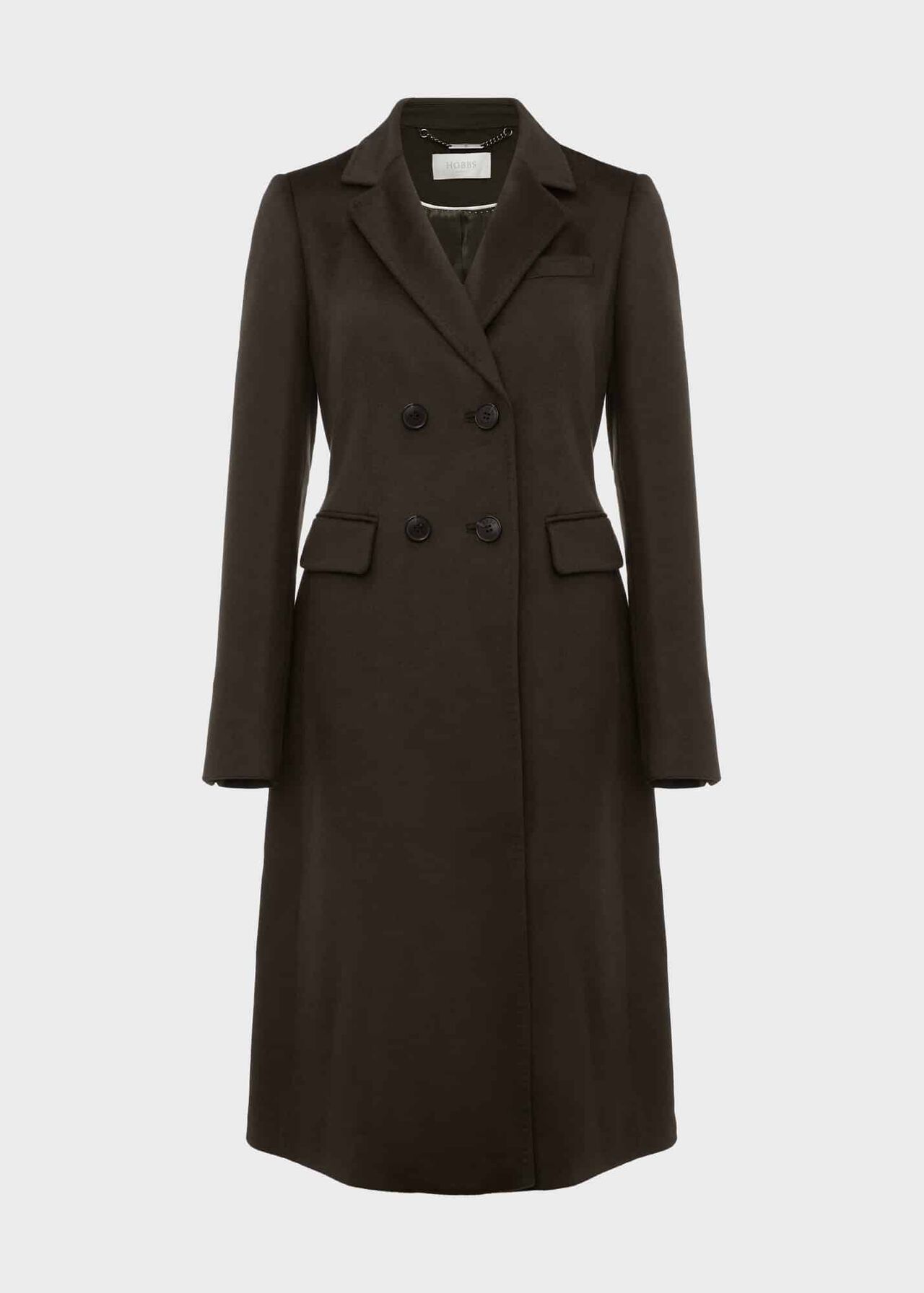 Elva Wool Coat, Dark Olive, hi-res