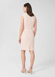 Frida V Neck Shift Dress, Pale Pink, hi-res