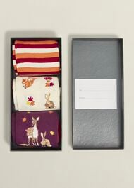  Woodland Sock Set, Multi, hi-res
