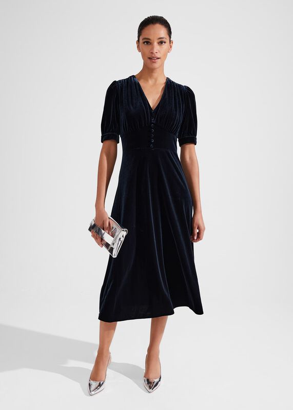 Alessia Velvet Jersey Dress