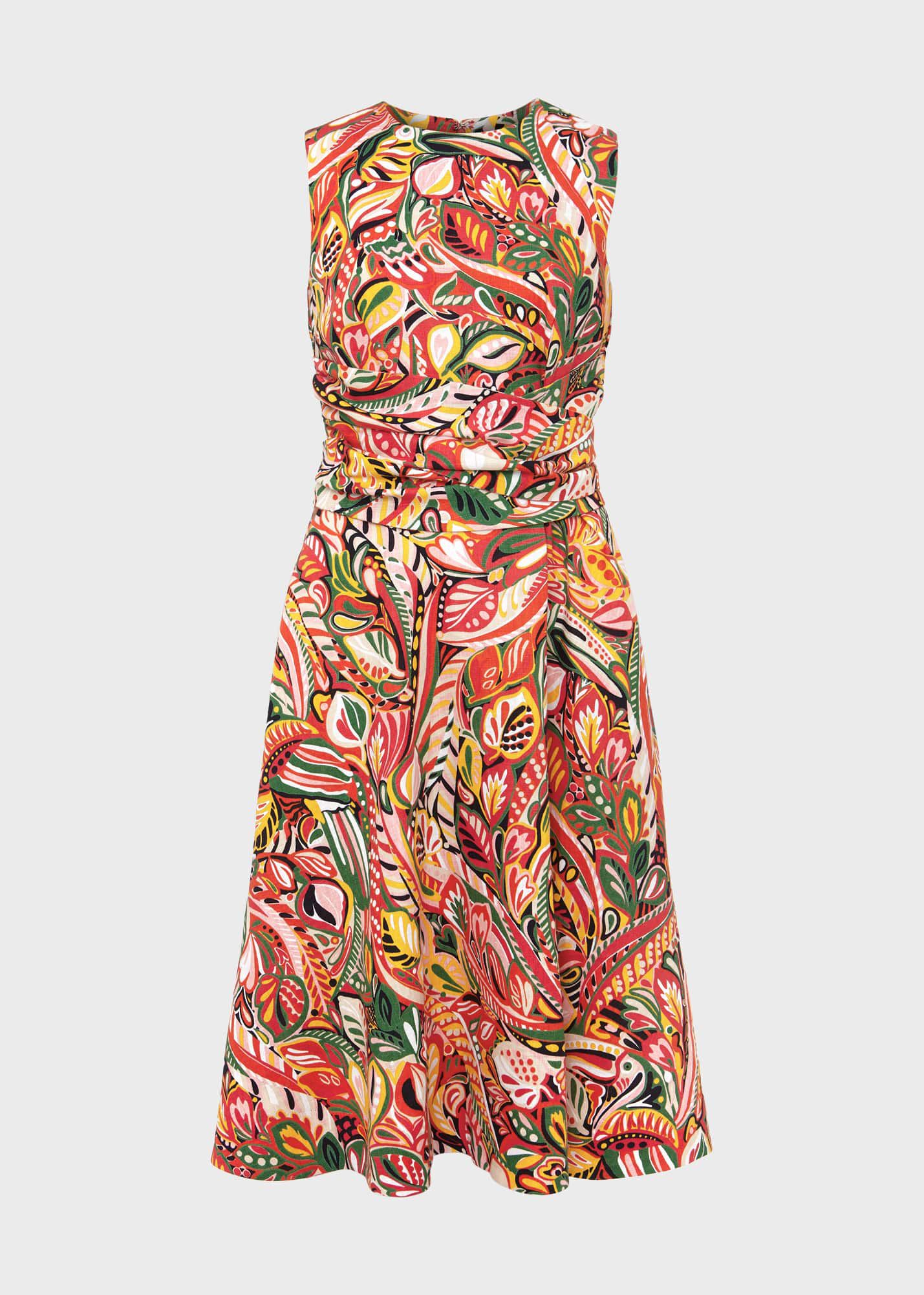 Hobbs twitchill linen dress top