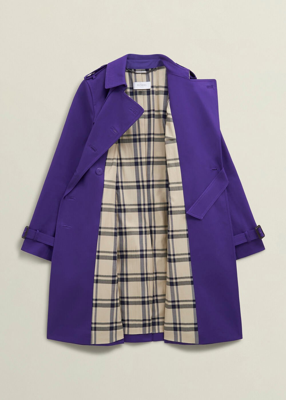 Petite Skylar Shower Resistant Trench Coat, Future Purple, hi-res