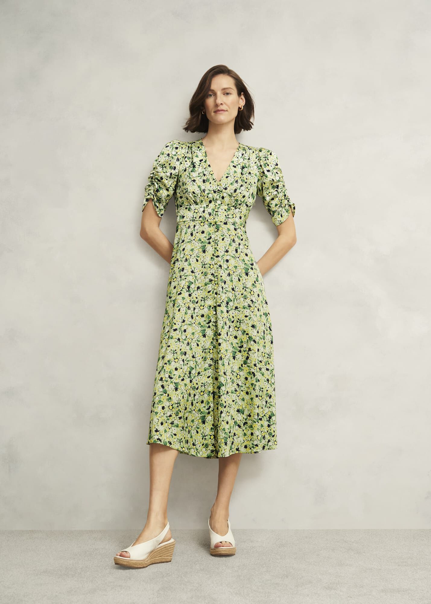 Ennerdale V Neck Midi Dress | Hobbs US |