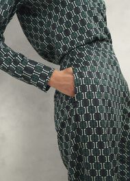 Finwell Satin Trousers, Multi, hi-res