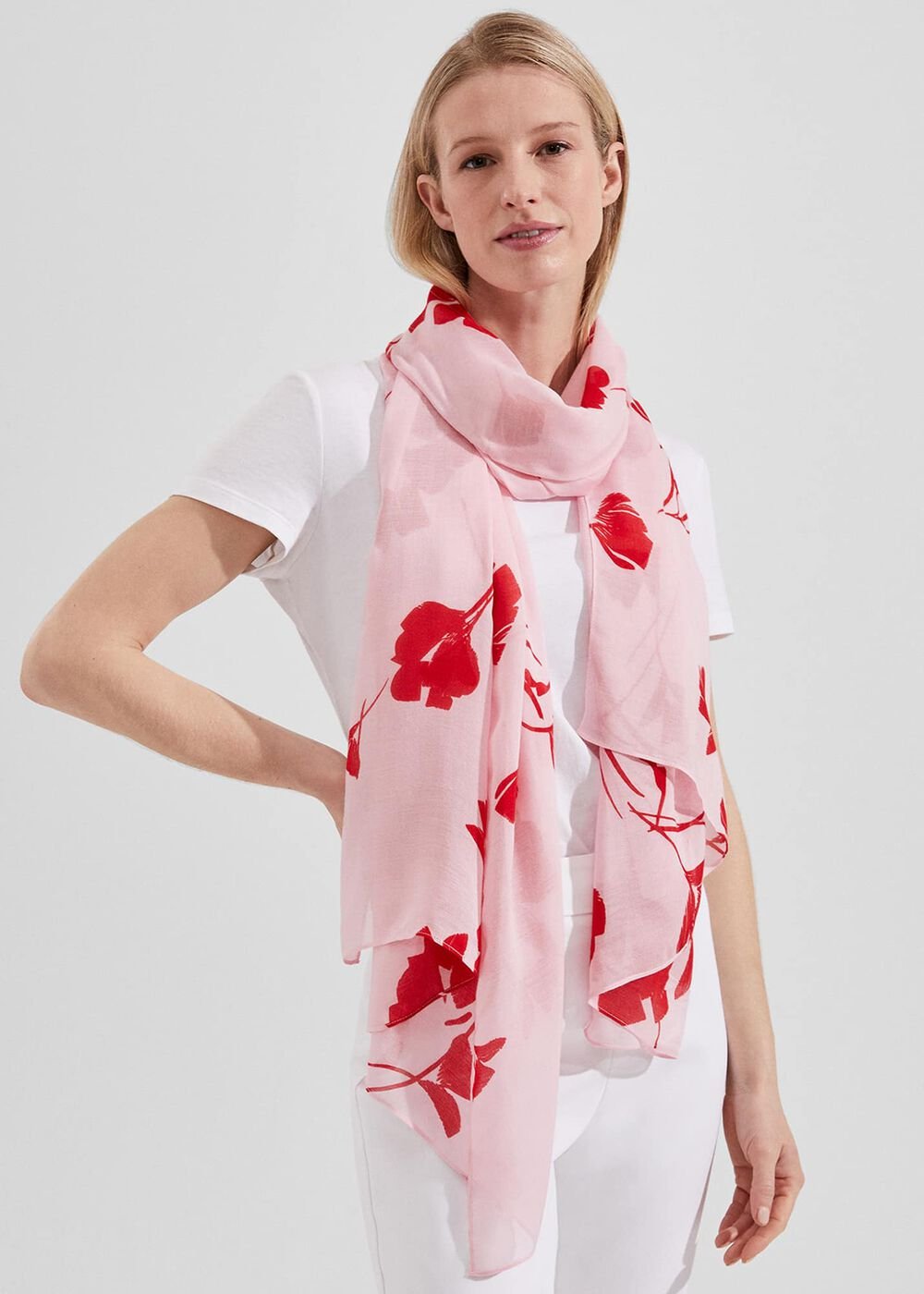 Iro Scarf, Pink, hi-res