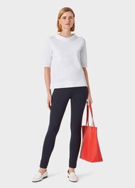 Betsy Jersey Top, White, hi-res