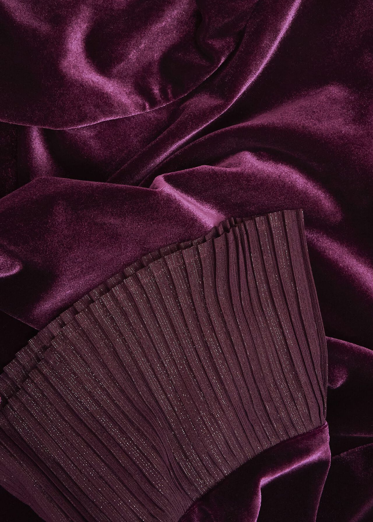 Ashley Velvet Dress, Warm Plum, hi-res