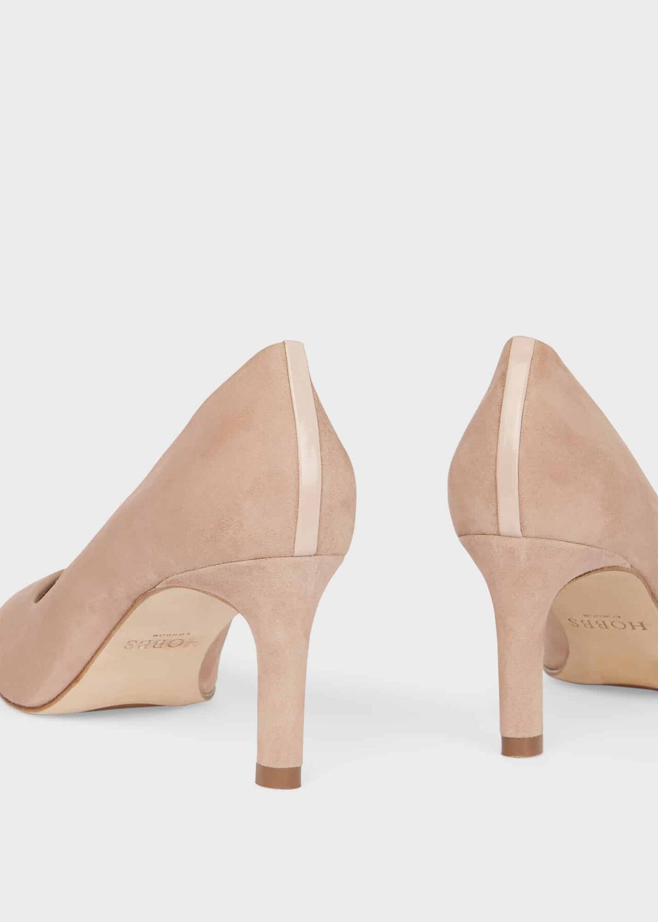 Lizzie Suede Court Shoes , Oyster, hi-res